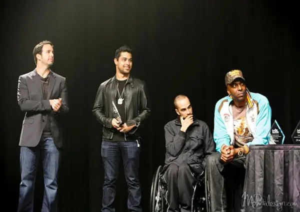 Vince Shorb with Celebs Wilmer Valderamma, John Salley, Jessie Billauer