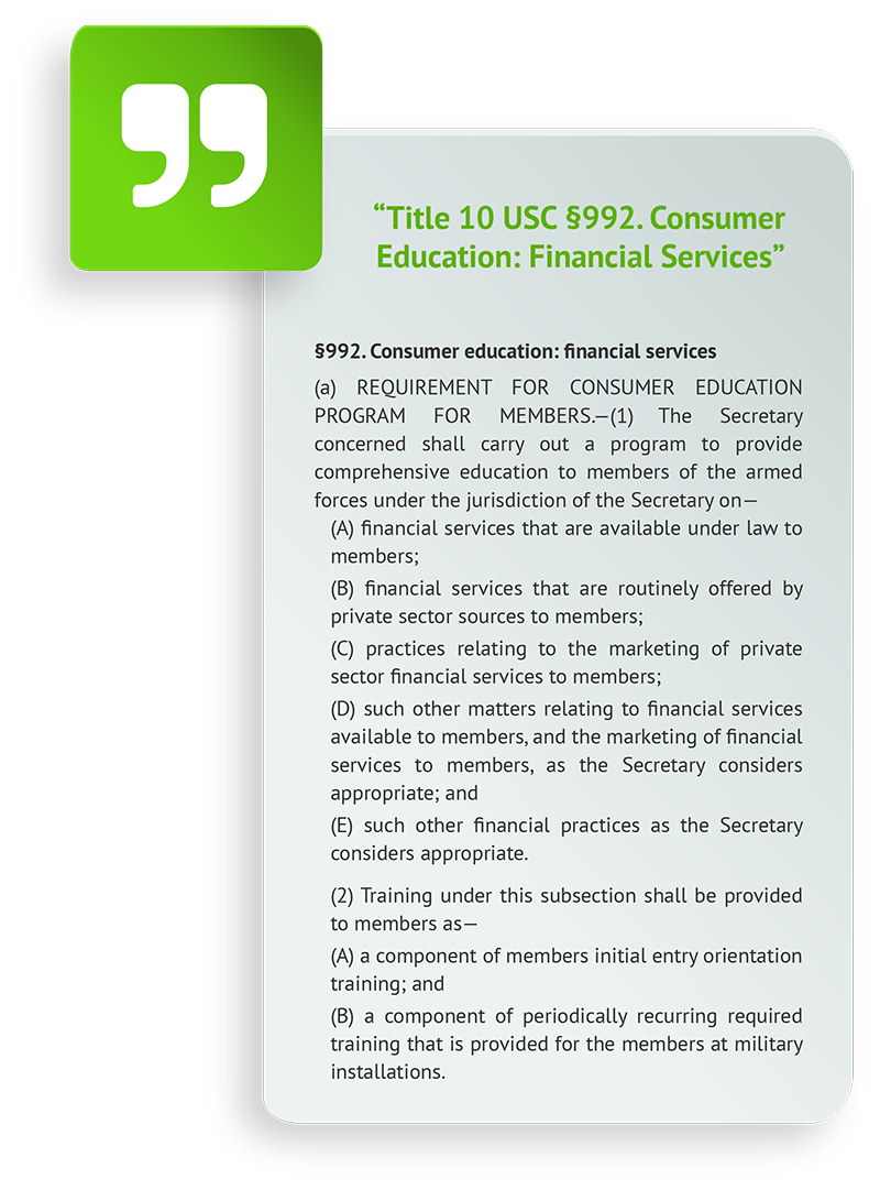 Assimilation of Military Finance Action Steps