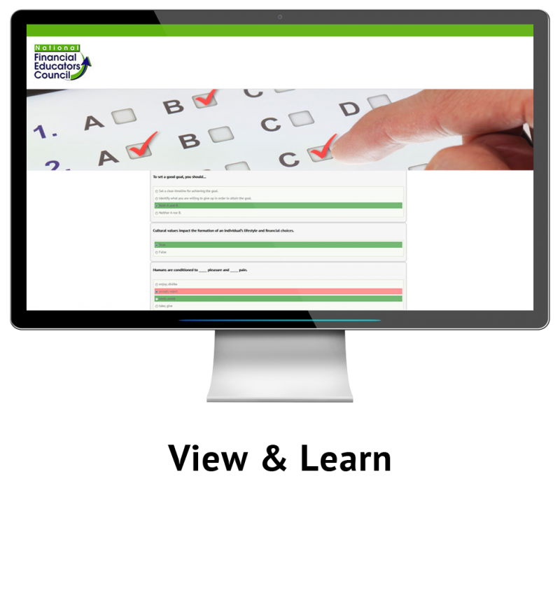 Critical Financial Literacy Practice Test Components