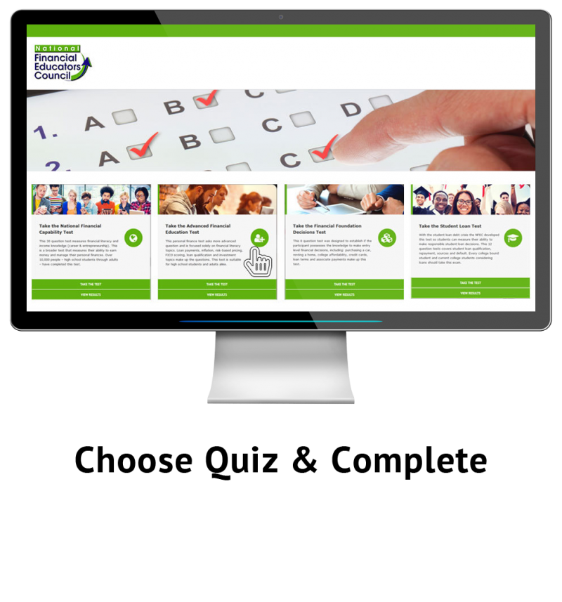 Planning for Financial Literacy Test Questions Methods