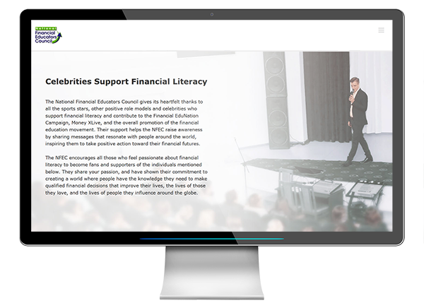 celebrity financial literacy initiative