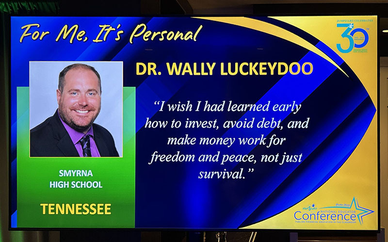 Personal Finance Expert Dr. Wally Luckeydoo champions community members in Tennessee.