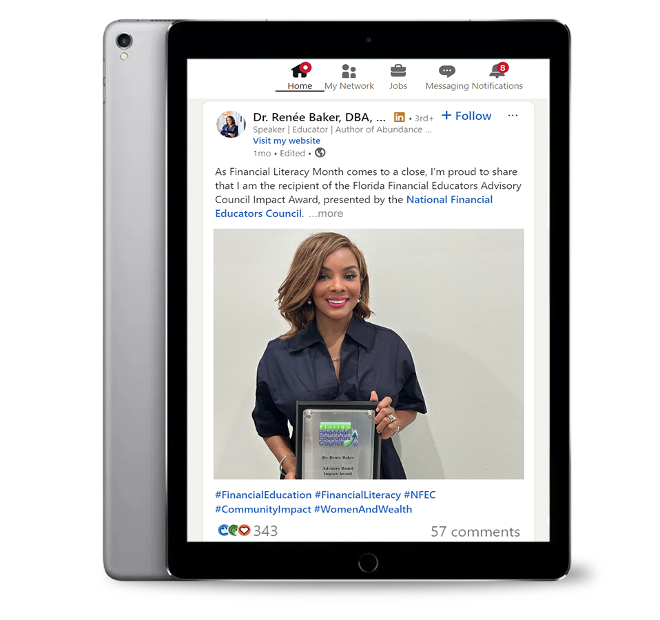 Renée Baker Linkedin mockup