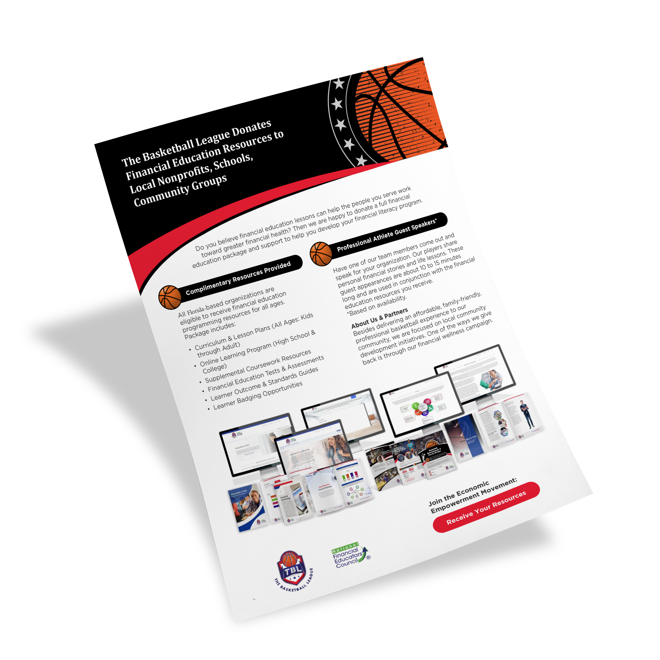 TBL Nonprofit donation flyer mockup 2