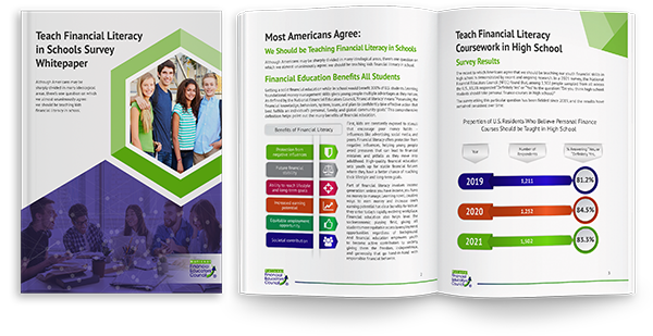 Teach Financial Literacy Coursework in High School Whitepaper