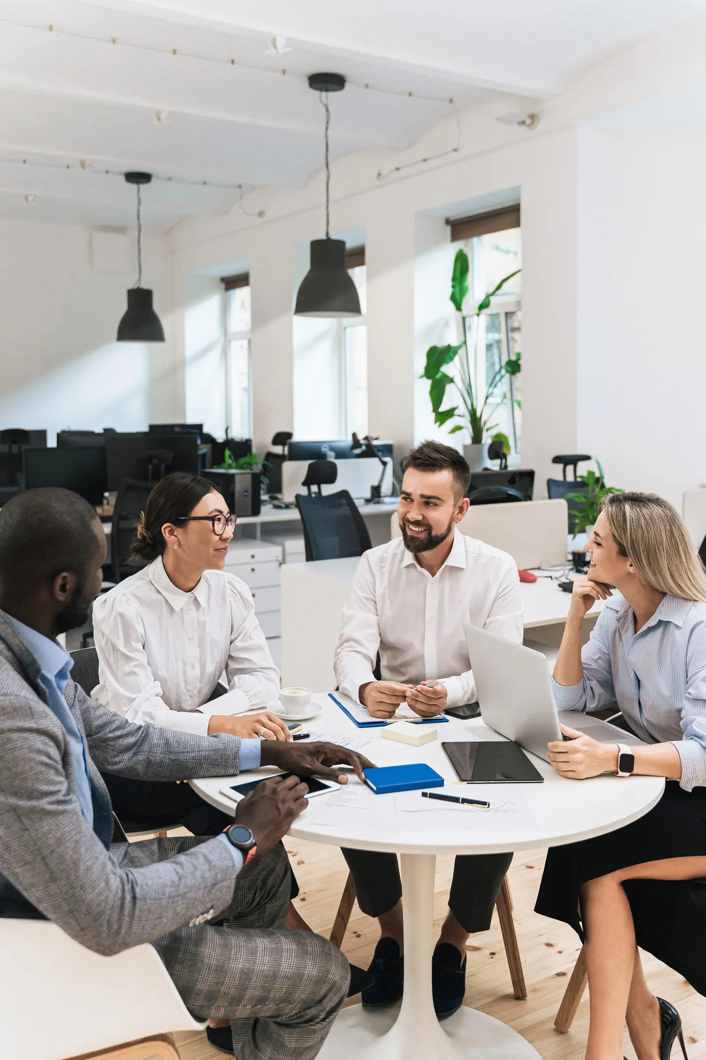 professionals sitting around a table